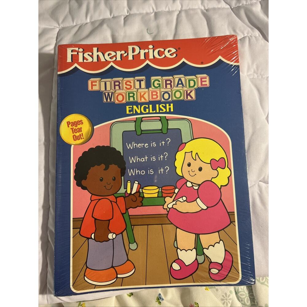 Fisher Price First Grade Work Books Phonics Reading Writing English Math New 4
